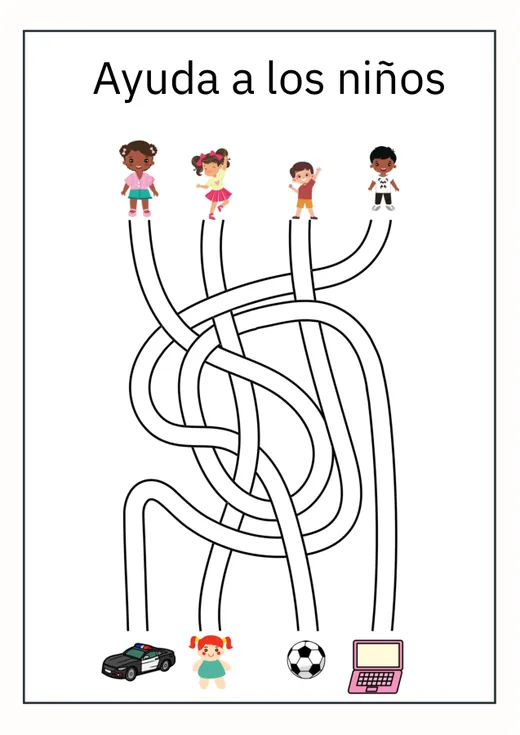 Actividad: ayuda a los niños