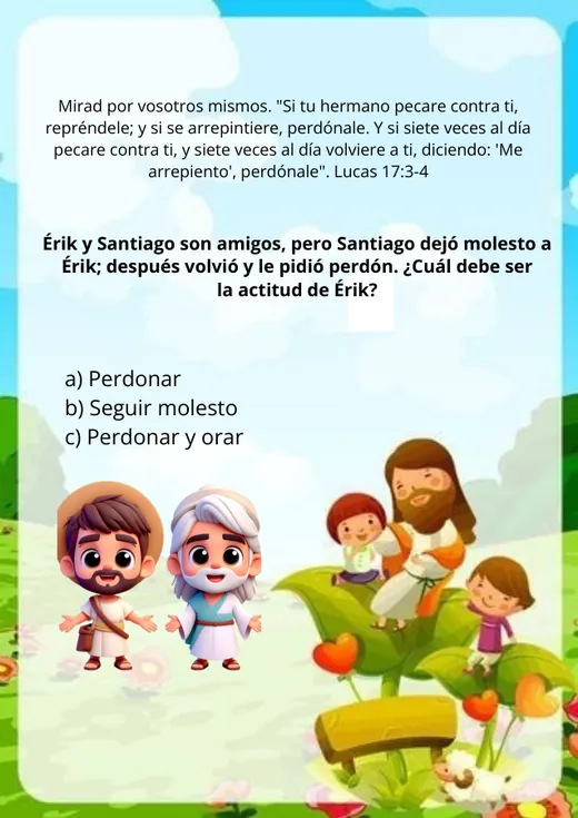Actividad sobre el perdón